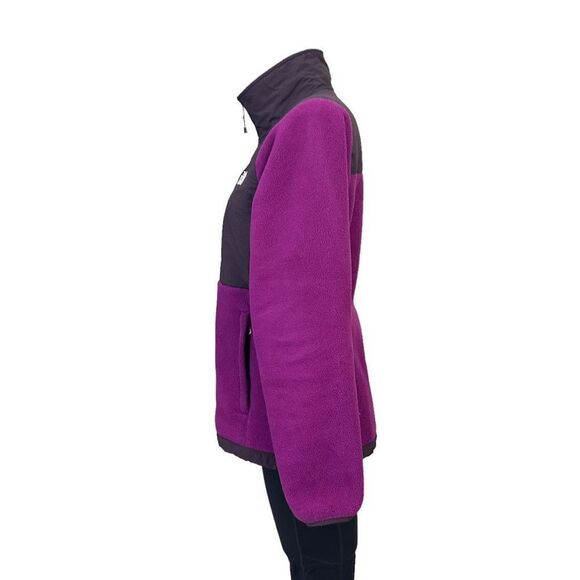 The North Face Women's Full Zip Fleece Jacket, Pink Purple colorblock size small - Picture 4 of 9